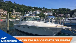 2019 Tiara Yachts 39 Open Yacht Tour SkipperBuds [upl. by Yul856]