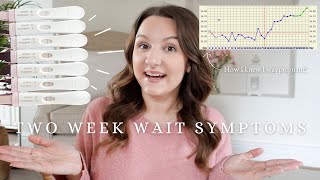 TWO WEEK WAIT SYMPTOMS 714DPO  How I Knew I was Pregnant Before BFP faint positive 9DPO [upl. by Garson42]