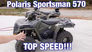 2020 Polaris Sportsman 570 Top Speed part 2 Way Higher [upl. by Emogene]