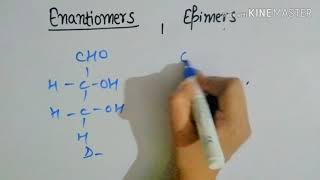 Enantiomers and epimers CSIR NET [upl. by Kitchen]