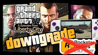 GTA IV Downgrade easy in 1 minute and showcase on Windows 11 ROG Ally bypass rockstar launcher [upl. by Sherman]