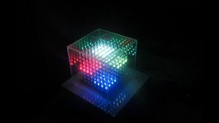 RGB LED CUBE 8x8x8  VU METER [upl. by Schaumberger]