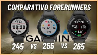 Comparativo Forerunner 245 vs Forerunner 255 vs Forerunner 265 Qual o melhor modelo [upl. by Aline244]