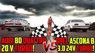 Das RENNEN  Marcos Audi 80 VS Jacos Opel Ascona  Ein Tag auf der 14 Meile [upl. by Elik]