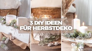 Einfache Herbstdeko selber machen  Teil 1  3 DIY Ideen für Herbstdeko  DIY Fall Decor [upl. by Kcuhc166]