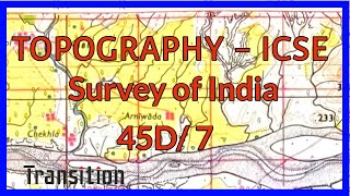 ICSE 2023 Topography 45D7 II ICSE 2022 Geography Class 10 Topography II ICSE Topography 45D7 [upl. by Erb]