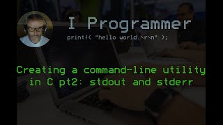 How to Write a Command Line Utility in C stdout and stderr C Programming [upl. by Lytsirhc]