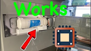 GE Refrigerator XWFE Water Filter Hack [upl. by Caryn]