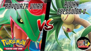 Rayquaza VMAX VS Alolan Exeggutor V  Pokémon TCG Gameplay [upl. by Iah313]