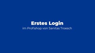 Login im Profishop von Sanitas Troesch [upl. by Normand595]