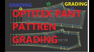 PANT GRADING PART 3 Optitex pant pattern grading grading [upl. by Judie]