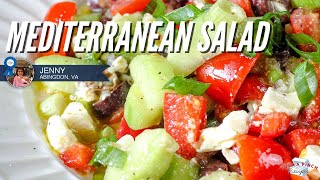 easy and refreshing mediterranean salad ☀️ [upl. by Ha]