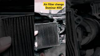 Air filter change at home👋 Dominar 400💯 diy automobile viralvideos shorts riding youtube [upl. by Joelie]