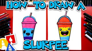 How To Draw A Slurpee From 711 [upl. by Aisatnaf304]