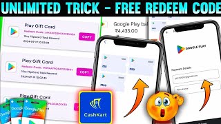 Cashkart app 100 payment new earning appfreeredeemcode [upl. by Edette]