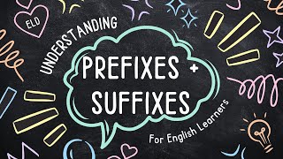 Lets Learn Prefixes and Suffixes  ESL CLASS FOR YOU [upl. by Southworth]