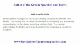 Father of Groom Speech  Things to Avoid to Make an Outstanding Wedding Speech [upl. by Nyrrad]