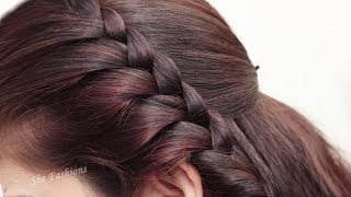 How to do Braid Hairstyle for long hair 2018  Easy Hairstyle step by step tutorial 2018 [upl. by Kcerb615]