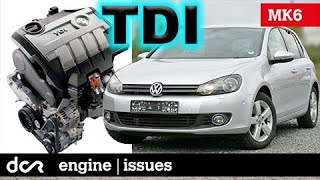 VW Golf MK6 Issues of the Diesel Engines 20082013 [upl. by Labotsirc281]