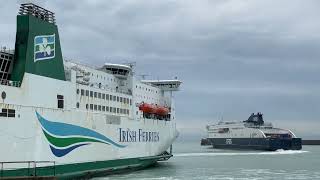 MV Isle of Inishmore Departs Dover 3424 [upl. by Noreen]