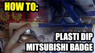 Plasti Diping a Mitsubishi Badge [upl. by Zanas67]