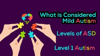 What is considered Mild Autism  Proper Definition  Levels of Autism  ASD level 1 [upl. by Camilla]