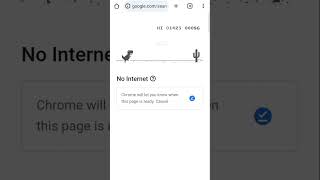 Dinosaur Runner Game Chrome Offline Dinosaur Game Video shorts dinosaur chrome [upl. by Raff428]