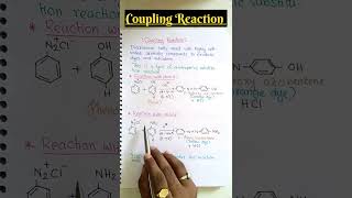 💥 Coupling Reaction 🔥🔥🔥shorts neet iitjee jeemains boards [upl. by Myrwyn]