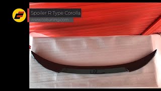 Alerón Spoiler R Type Toyota Corolla 20202022 [upl. by Aenej]