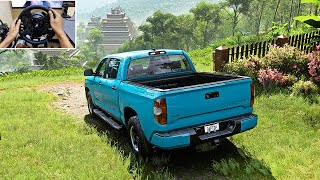 Toyota Tundra TRD Pro Offroading Forza Horizon 5 Steering Wheel Gameplay [upl. by Adikam654]