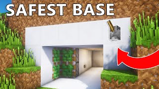 The Most SAFEST Secret Mountain Base in Minecraft [upl. by Bambie838]