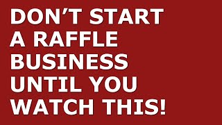 How to Start a Raffle Business  Free Raffle Business Plan Template Included [upl. by Hillard]