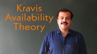 New Theories of International Trade  Kravis Theory of Availability [upl. by Jet]