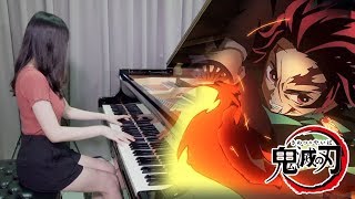 Demon Slayer Kimetsu No Yaiba Episode 19「Kamado Tanjiro no Uta」Rus Piano Cover [upl. by Kiernan614]