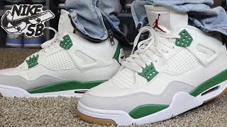 Nike SB Air Jordan 4 “Pine Green” On Feet  Review [upl. by Ethelbert]