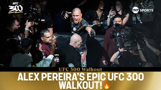 Alex Pereira with the coldest walkout at UFC300 🥶  Alex Pereira vs Jamahal Hill 🔥 [upl. by Hteik]