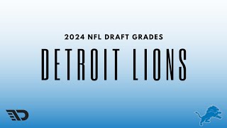 2024 NFL Draft Grades Detroit Lions [upl. by Ramas378]