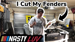 Destroying My Fenders LS Swapped TKX 5 Speed Chevy Luv NASTY LUV Build EP 30 [upl. by Aihtibat444]