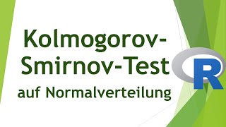 KolmogorovSmirnovTest in R  Vorgehen Interpretation Limitationen [upl. by Peterec]