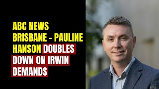 ABC Brisbane covers the story of One Nation doubling down [upl. by Ahsilem560]