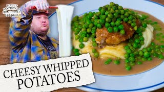 Chicken Thighs with Cheesy Aligot Potatoes  Home Style Cookery with Matty Matheson [upl. by Grissel]