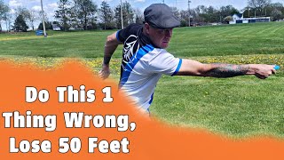 Incorrect Head Position Will Cost You 50 Feet of Backhand Driving Distance in Disc Golf [upl. by Riha775]