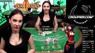 Online Blackjack and High Roller Slots £25 to £100 Spins BIG BETS Blood Suckers 2 at Mr Green [upl. by Anileve197]