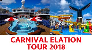 Complete Tour of Carnival Elation Cruise Ship  A Detailed Walkthrough  CruiseRadioNet [upl. by Llerrehs]