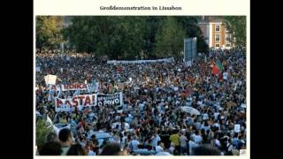 Portugal Grösste Demonstration seit 1974  gegen Spardiktate  22912 [upl. by Atteynot]