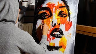 MODERN PORTRAIT PAINTING timelapse [upl. by Anuayek]