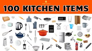 English Vocabulary  100 KITCHEN ITEMS [upl. by Grigson]