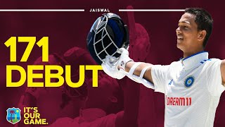 Tremendous Debut  Yashasvi Jaiswal Scores Century in First Test Innings  West Indies v India [upl. by Solahcin]