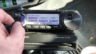 Yaesu FT891 Mobile Receiving CW like a Boss [upl. by Ahsiem]