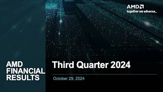 Advanced Micro Devices AMD Q3 2024 Earnings Presentation [upl. by Leahcir]